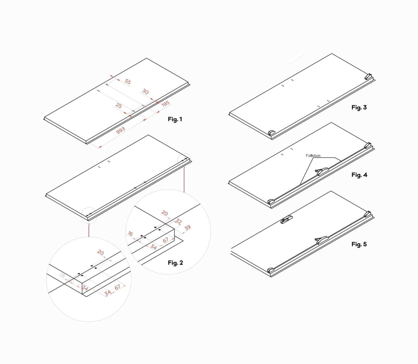 Panic device installation drawings