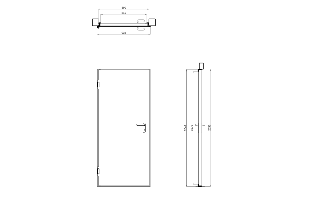 puerta reversible